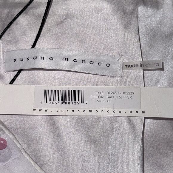 NWT Susana Monaco Dot Sequin Tube Dress Ballet Slipper Revolve XL - Picture 11 of 12